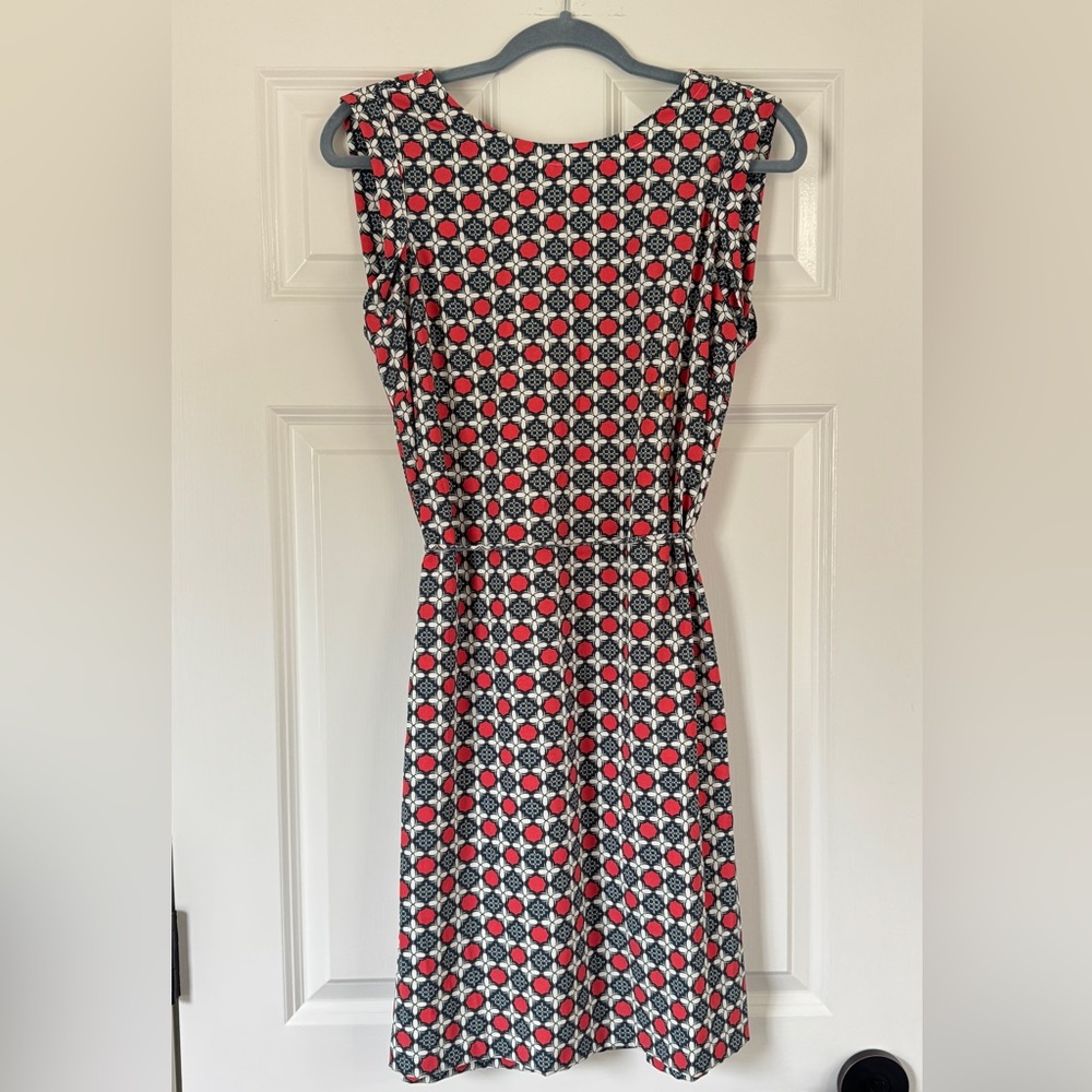 Banana Republic Navy & Red Sleeveless Dress